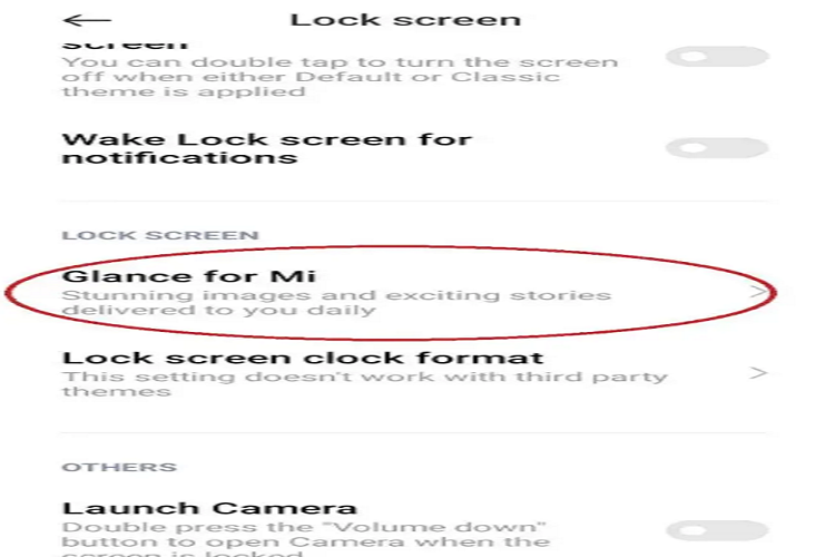 How To Turn Off Glance In Redmi...Is It Worth Letting Go? how to turn off glance in redmi - tap on the Glance for Mi option
